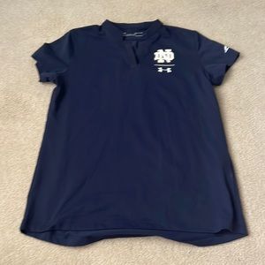 Notre Dame women’s navy Under Armour polo